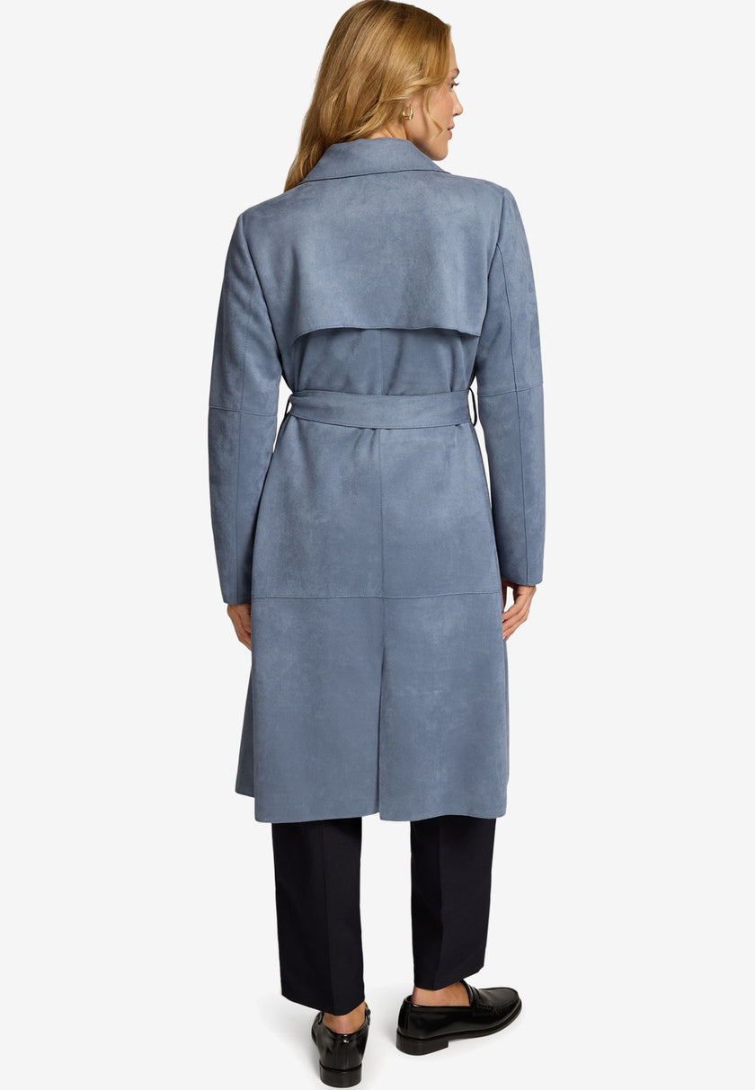 Trenchcoat -  Lederoptik