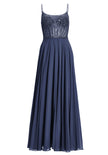 Chiffonkleid - Stickerei