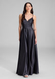 Abendkleid - mit drapiertem Top
