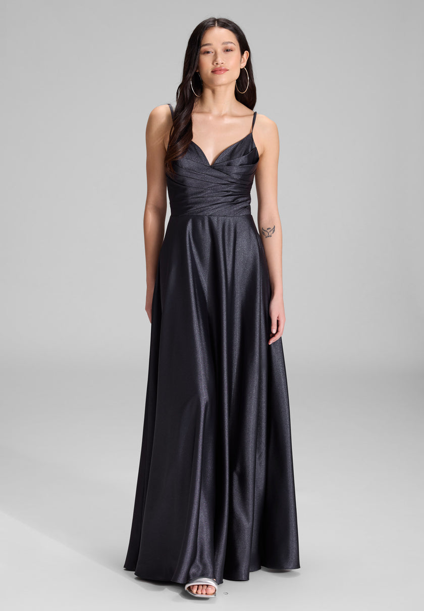 Abendkleid - mit drapiertem Top
