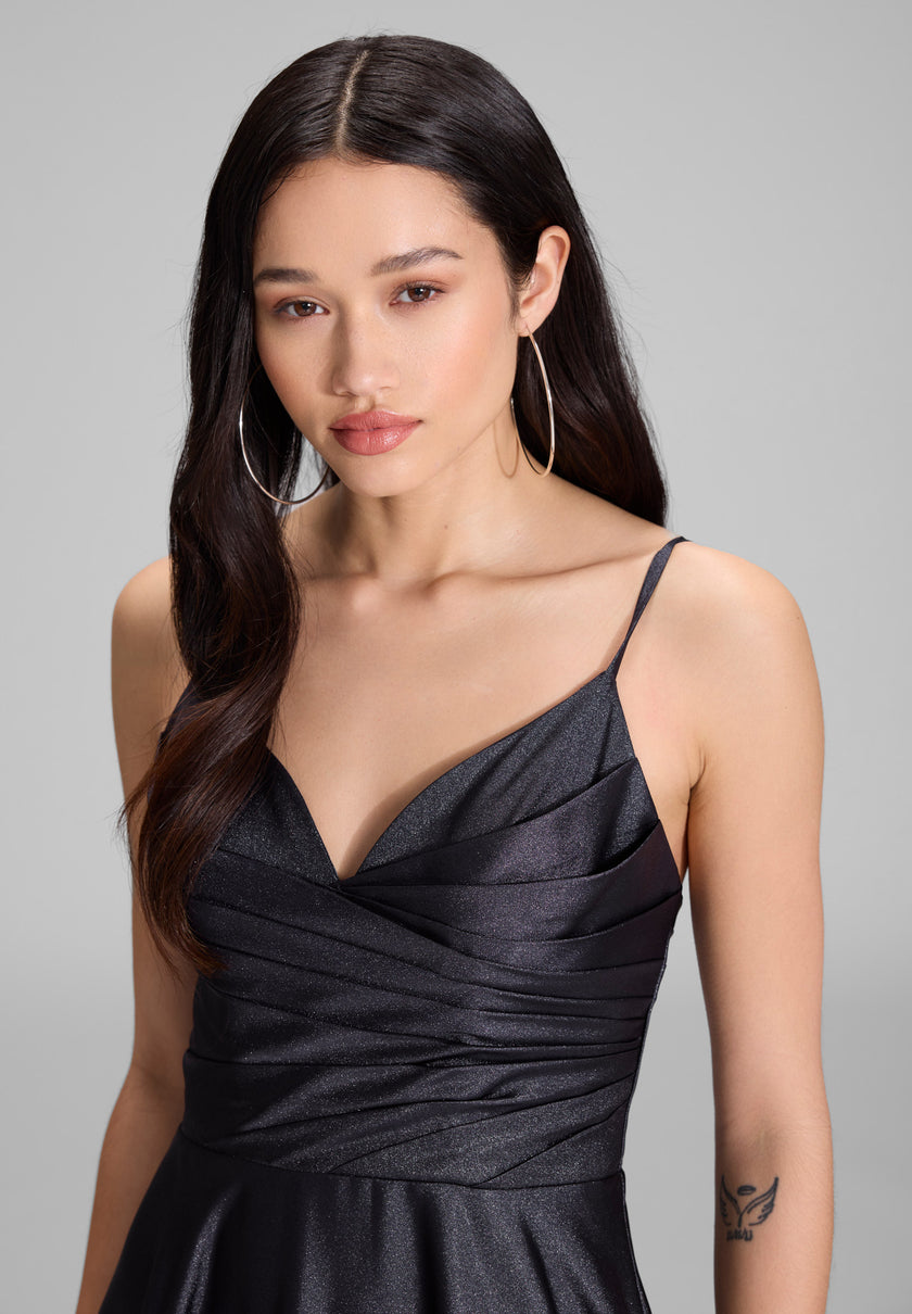 Abendkleid - mit drapiertem Top