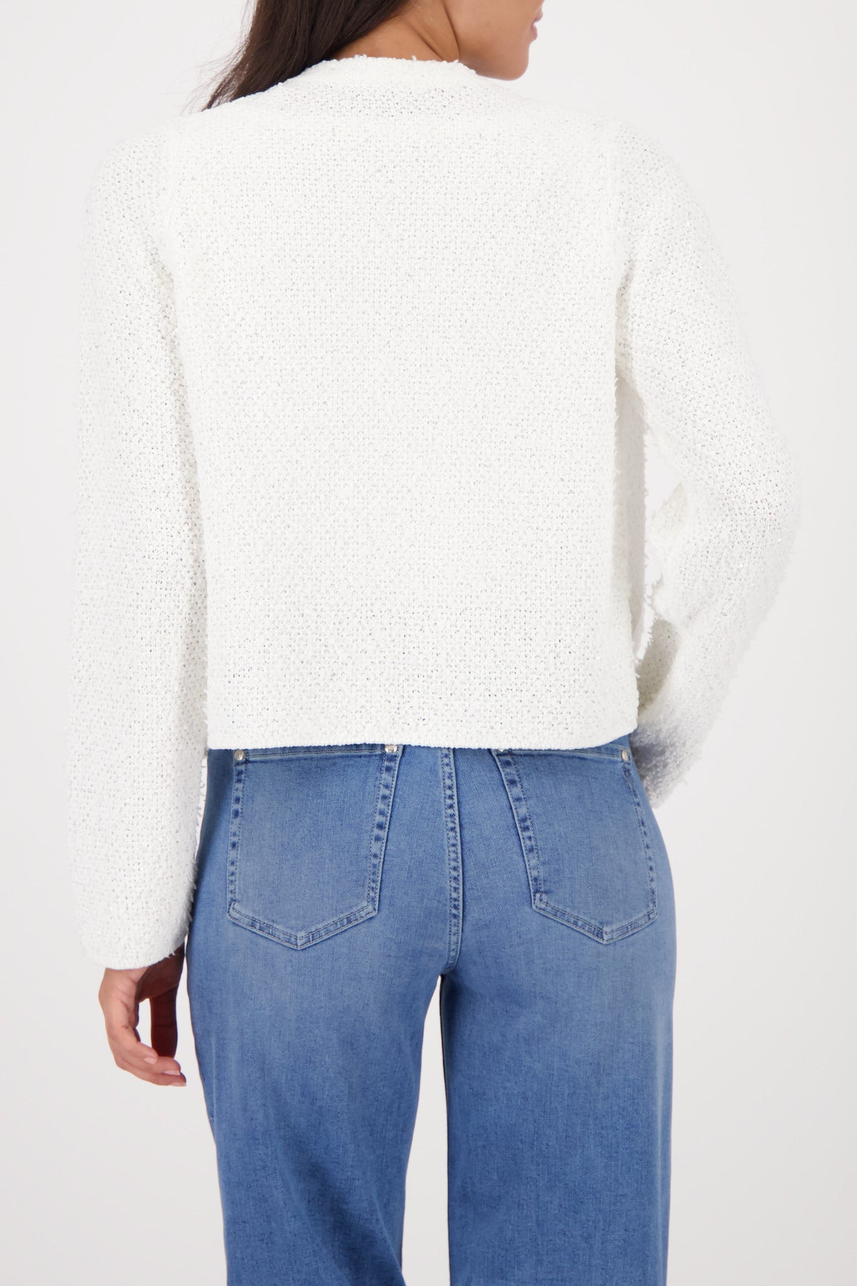Strickjacke - Fransen