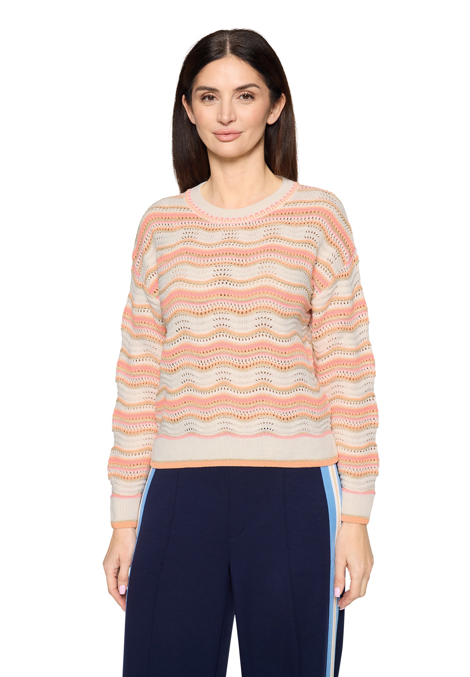 Strickpullover - Ajourmuster