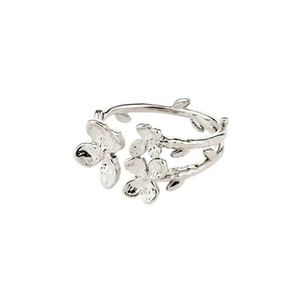 Ring -AJANI- versilbert