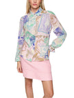 Hemdbluse -  Stamps Print