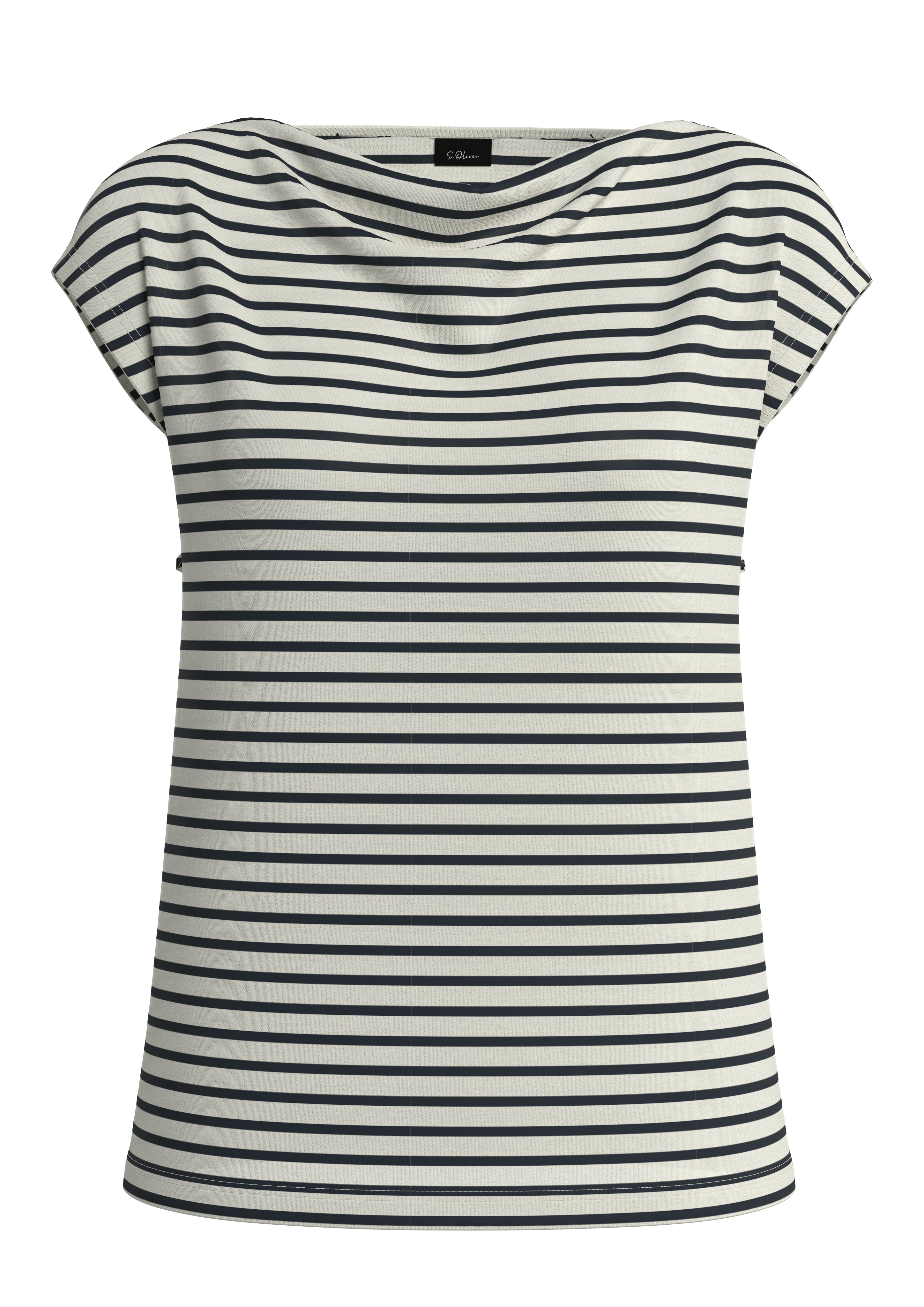 T-Shirt - Wasserfallausschnitt