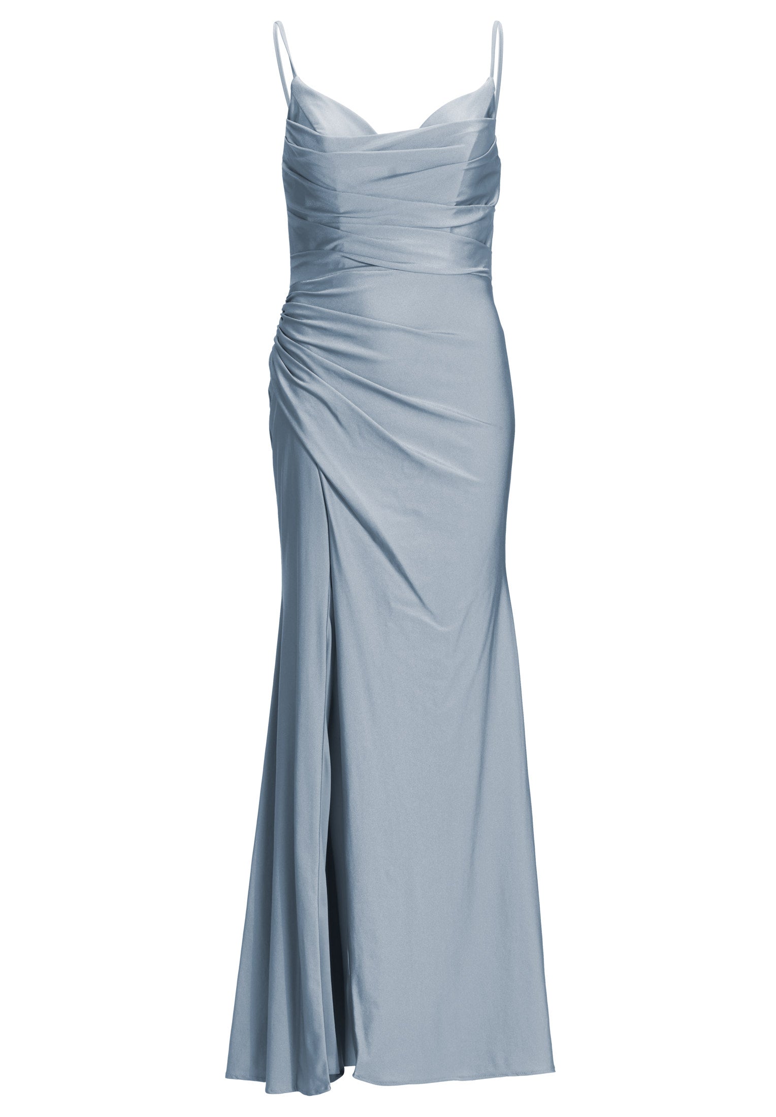 Jerseykleid mit feinen Raffungen