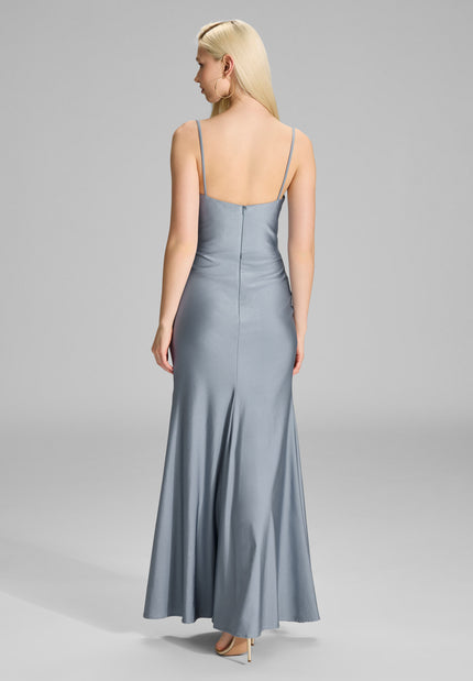 Jerseykleid mit feinen Raffungen