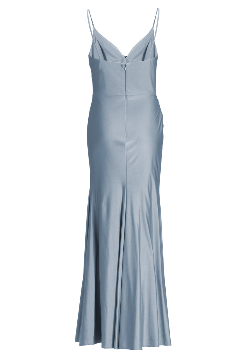 Jerseykleid mit feinen Raffungen