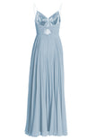 Chiffonkleid mit Plisseerock