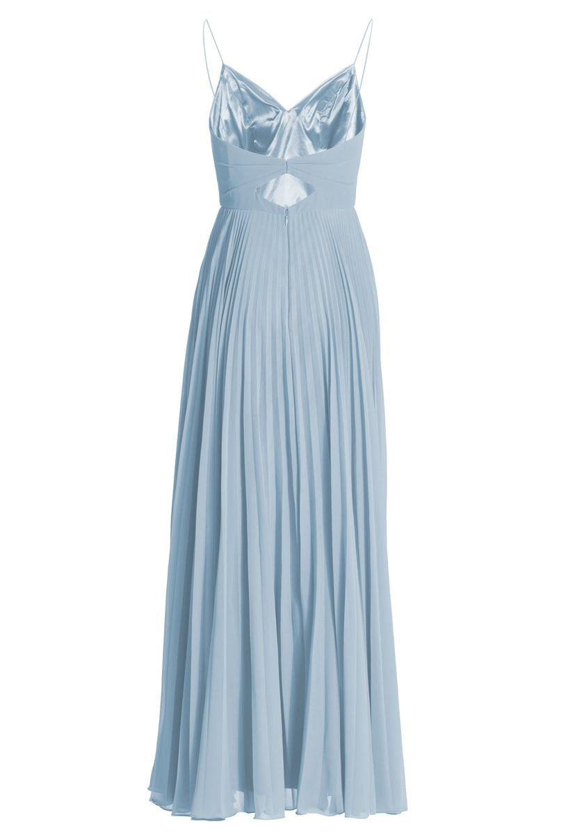 Chiffonkleid mit Plisseerock