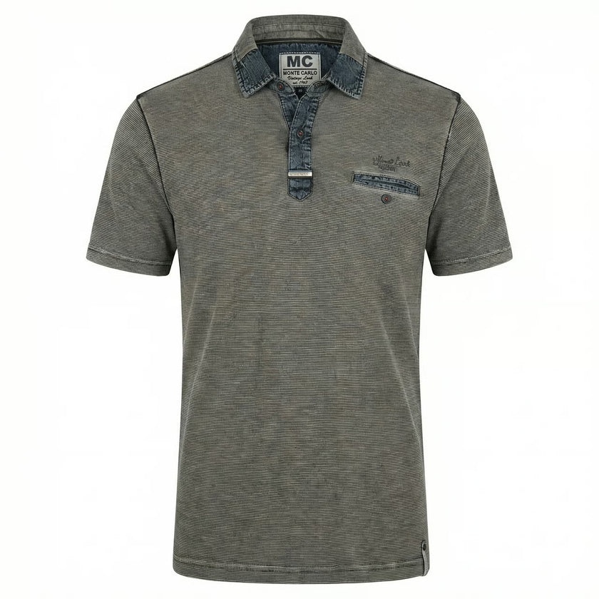 Poloshirt - Materialmix