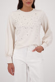 Sweatshirt - Strassbesatz