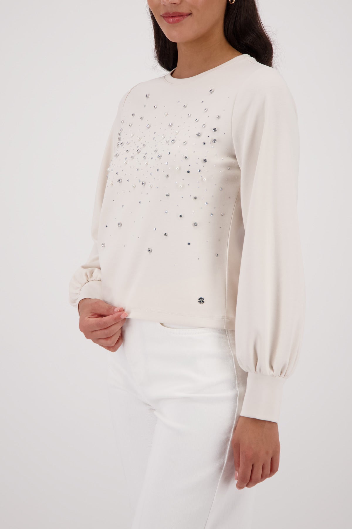 Sweatshirt - Strassbesatz