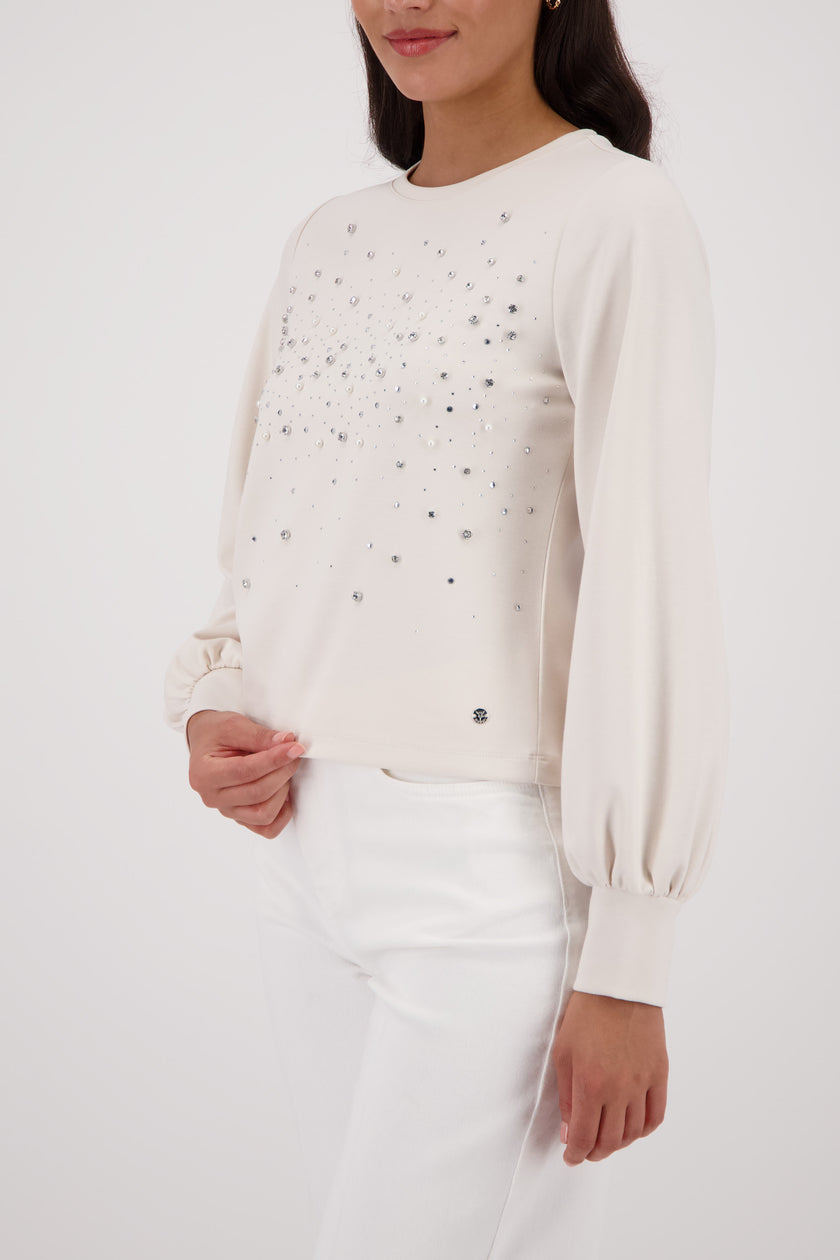 Sweatshirt - Strassbesatz