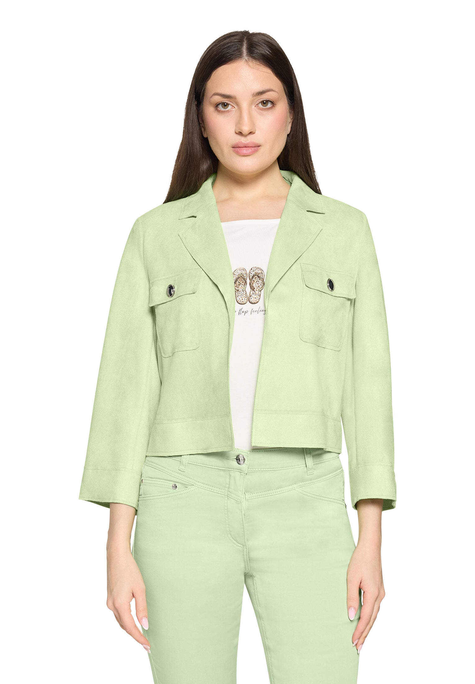 Jacke - Velours-Optik