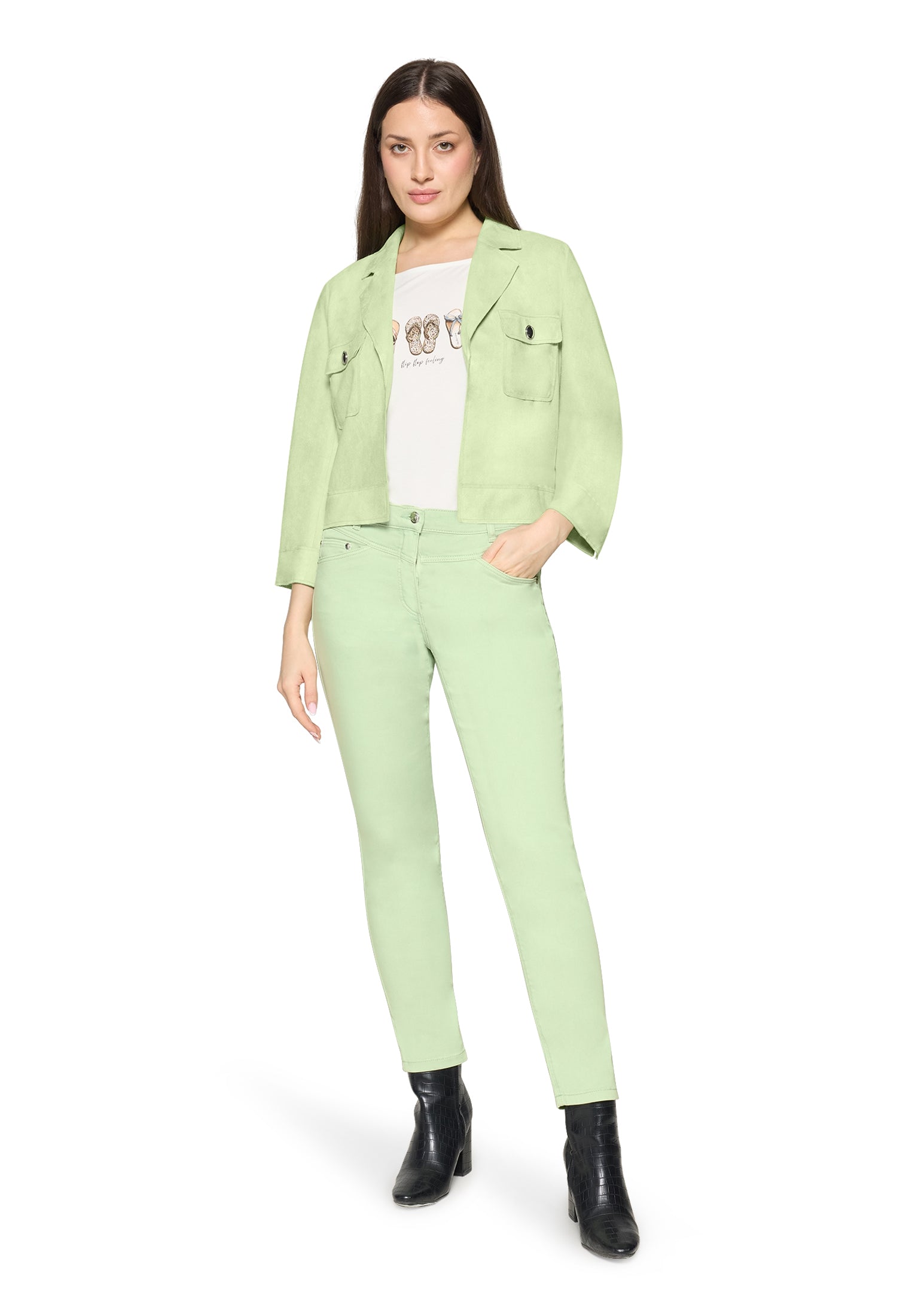 Jacke - Velours-Optik