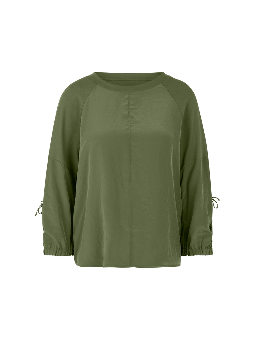 Blusenshirt - Materialmix