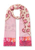 Schal - Leopard und SUPER- Schriftzug