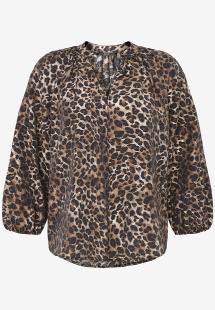 Schlupfbluse - Leoprint
