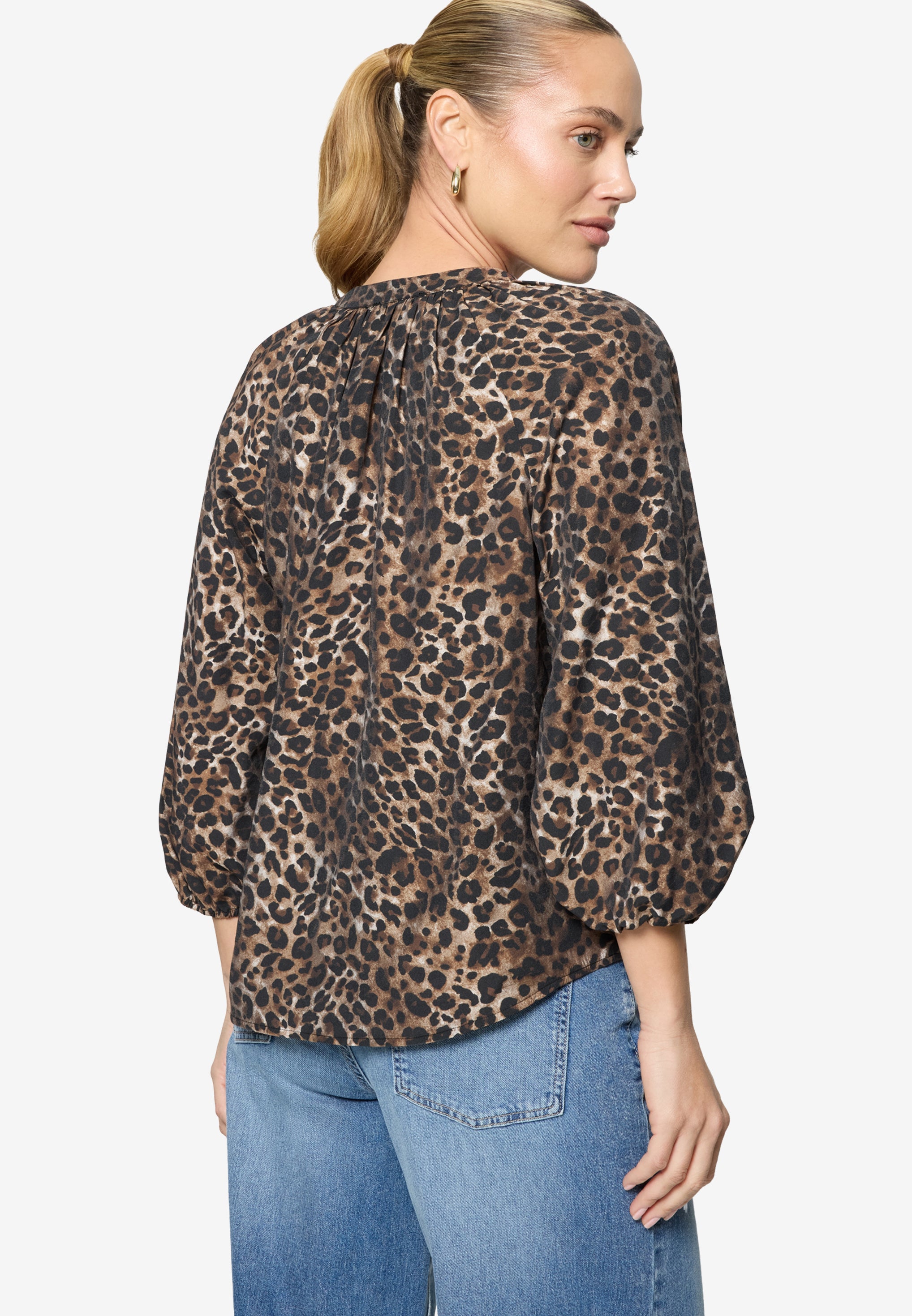 Schlupfbluse - Leoprint