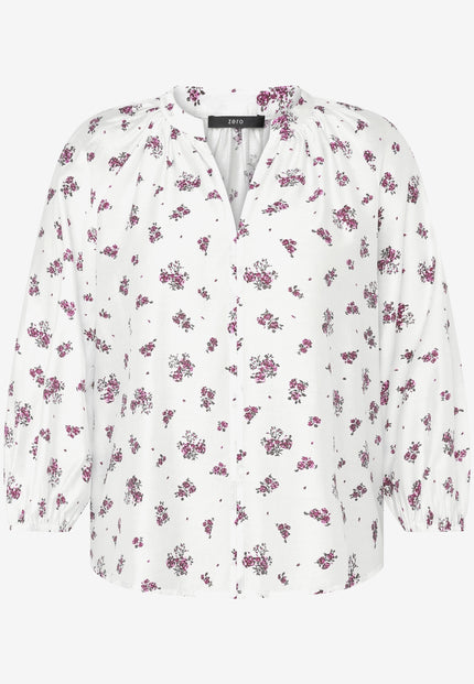 Schlupfbluse - Blumen