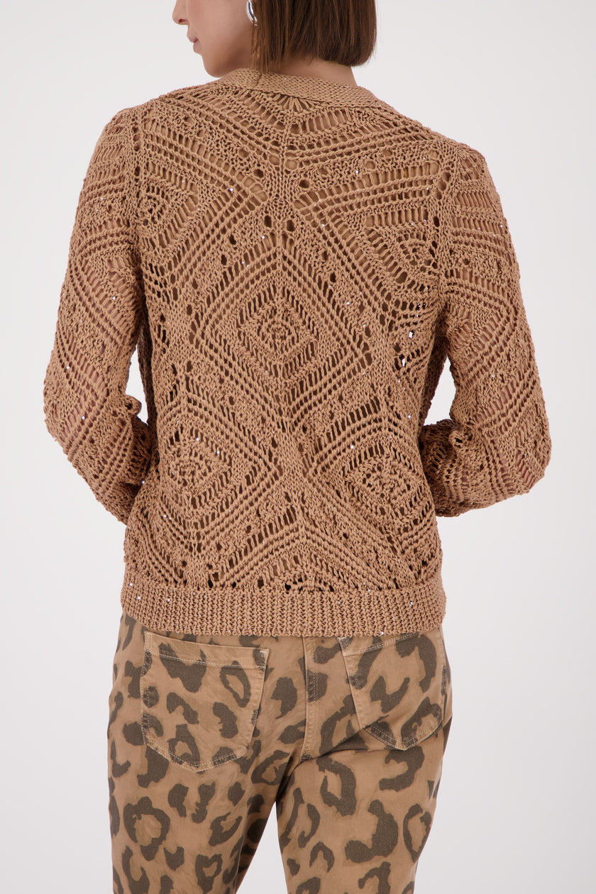 Strickjacke - Ajourstrick