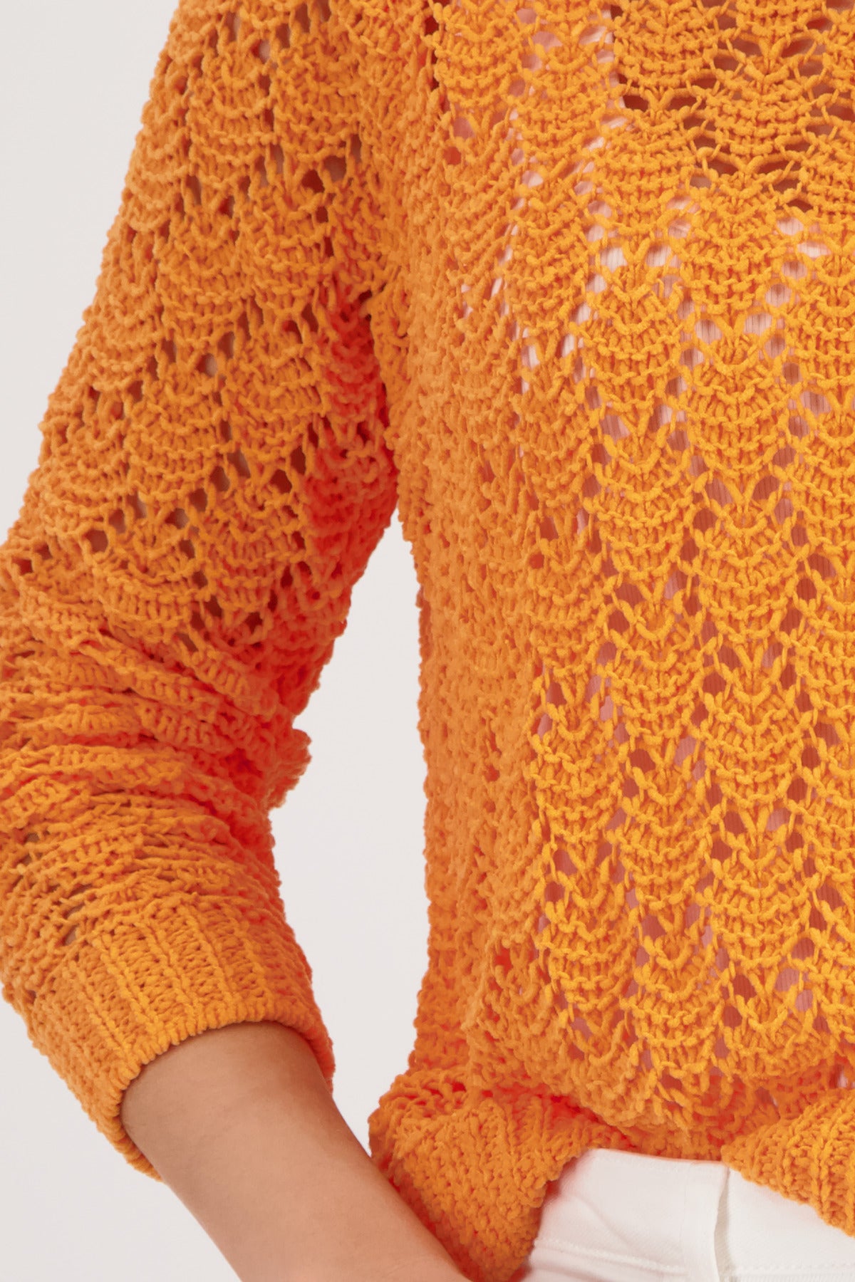 Pullover - Ajourmuster
