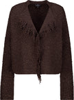 Strickjacke - Fransen