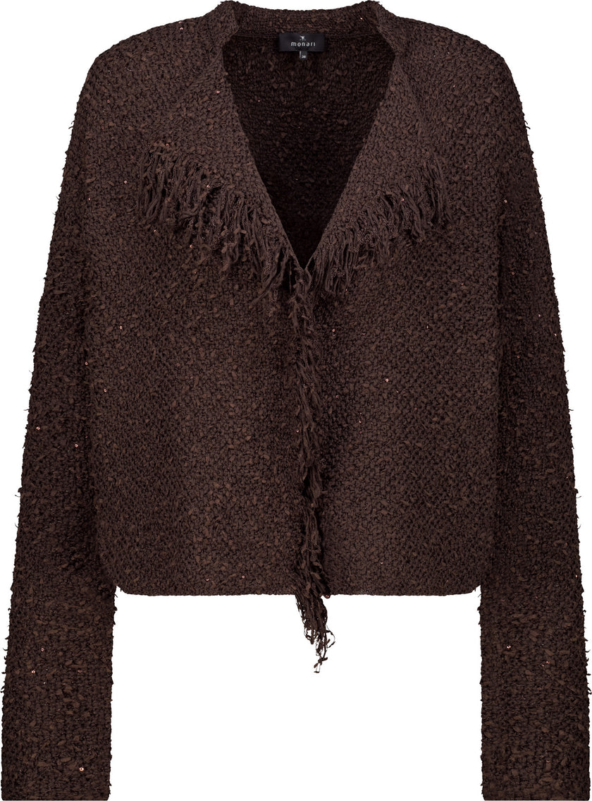 Strickjacke - Fransen
