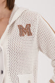Strickjacke - Kapuze