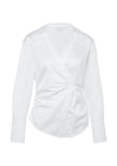 Bluse - Wickeloptik