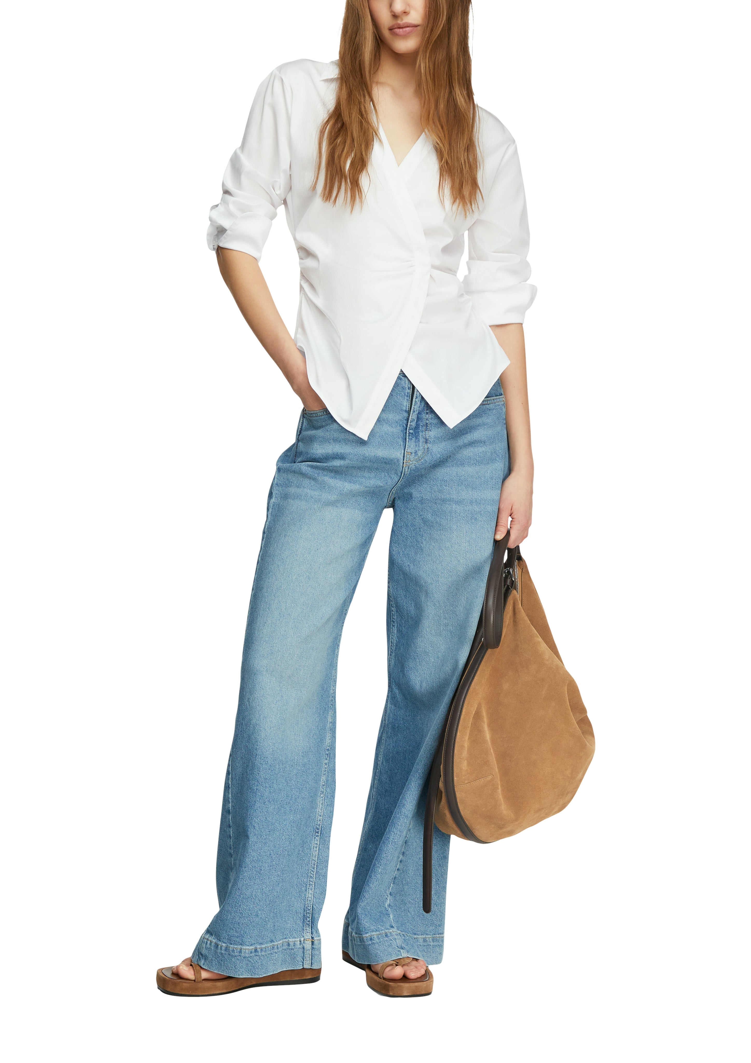 Bluse - Wickeloptik