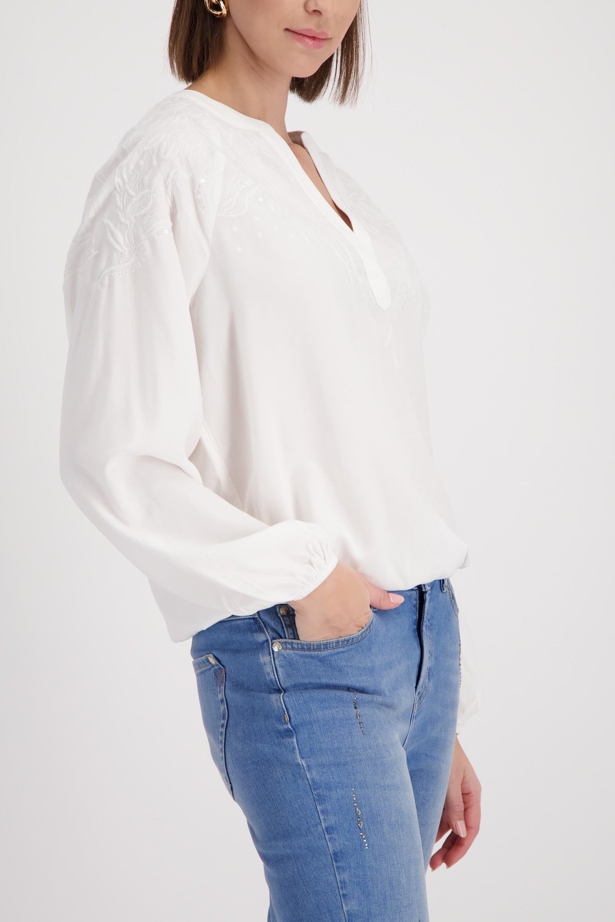 Bluse - Pailletten