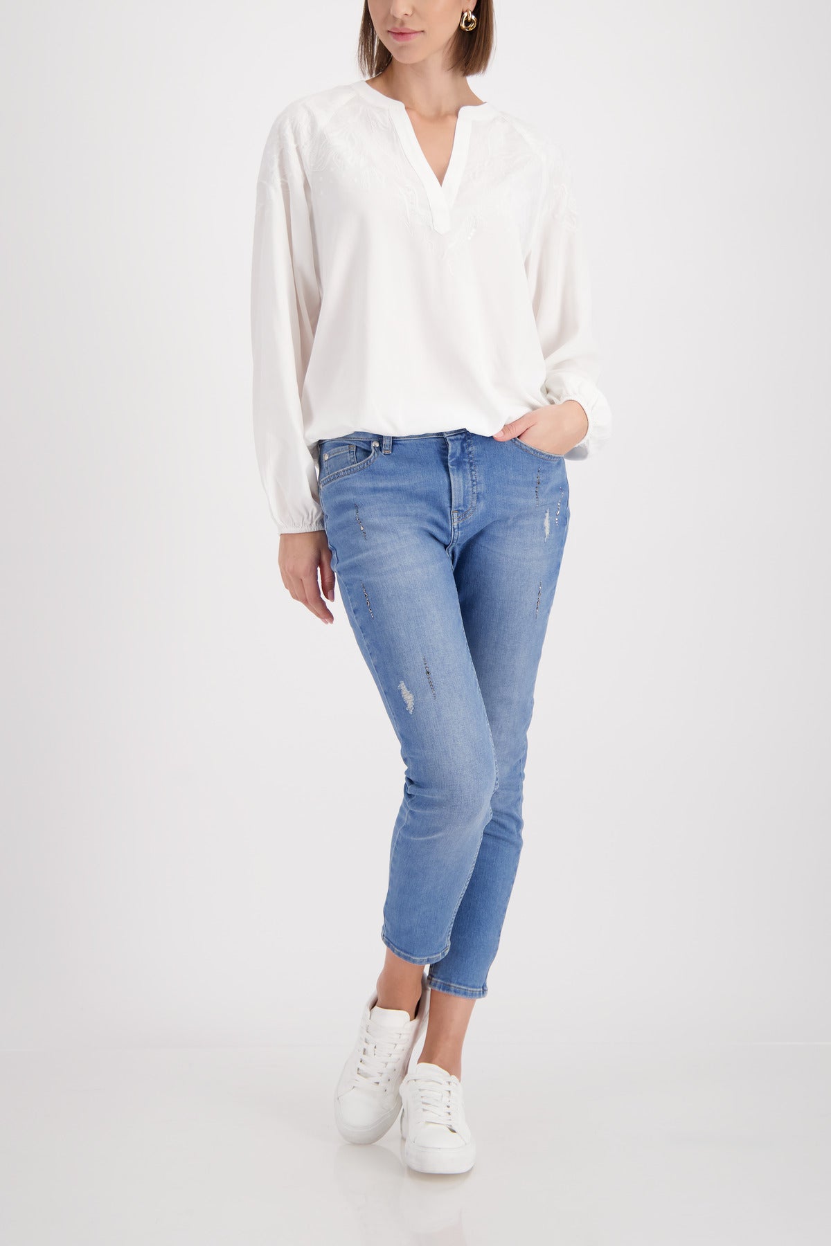 Bluse - Pailletten
