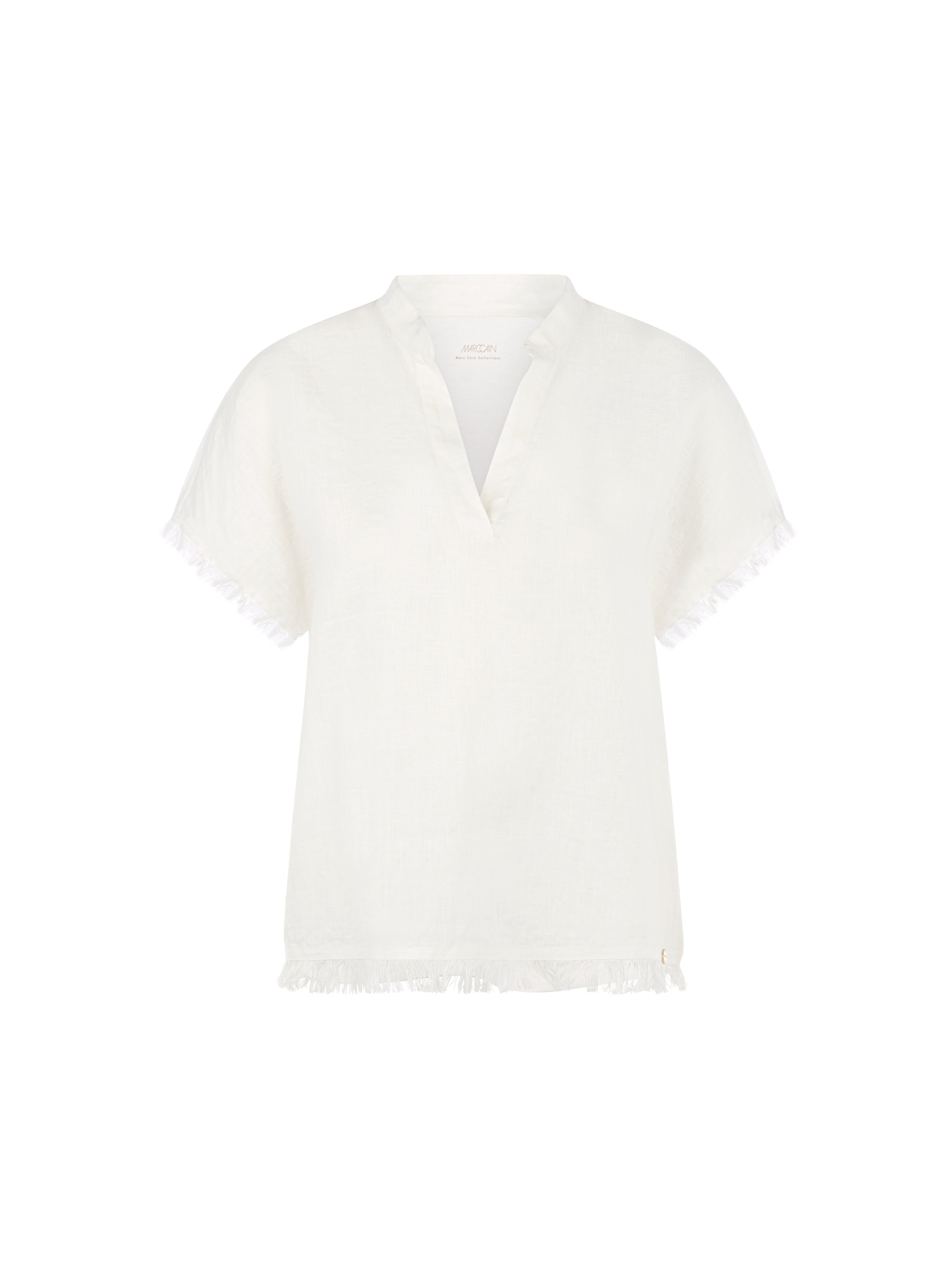 Blusenshirt - Leinen-Baumwolle-Mix