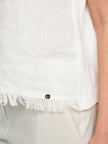 Blusenshirt - Leinen-Baumwolle-Mix