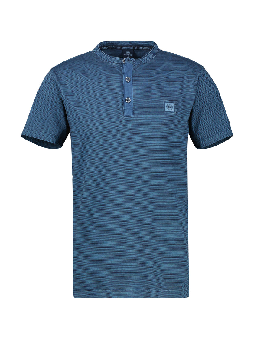 Shirt - Serafino-Ausschnitt