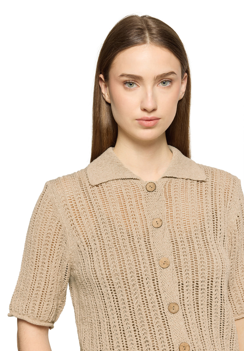 Strickjacke - Kurzarm