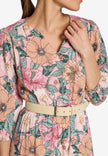 Blumenkleid- mit Gürtel