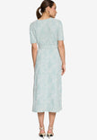 Midikleid - Blumen-Stickerei
