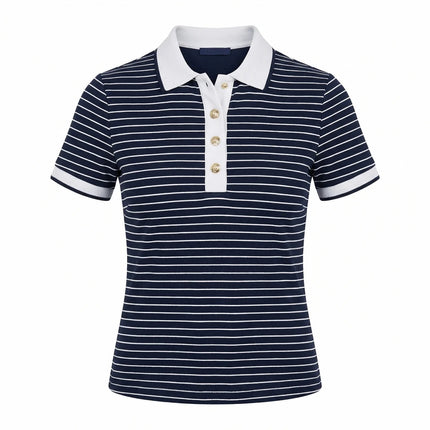 Poloshirt - SS POLO NK ALPHONSINE STRIPED