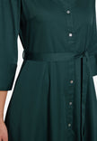 Hemdblusenkleid - Bindegürtel