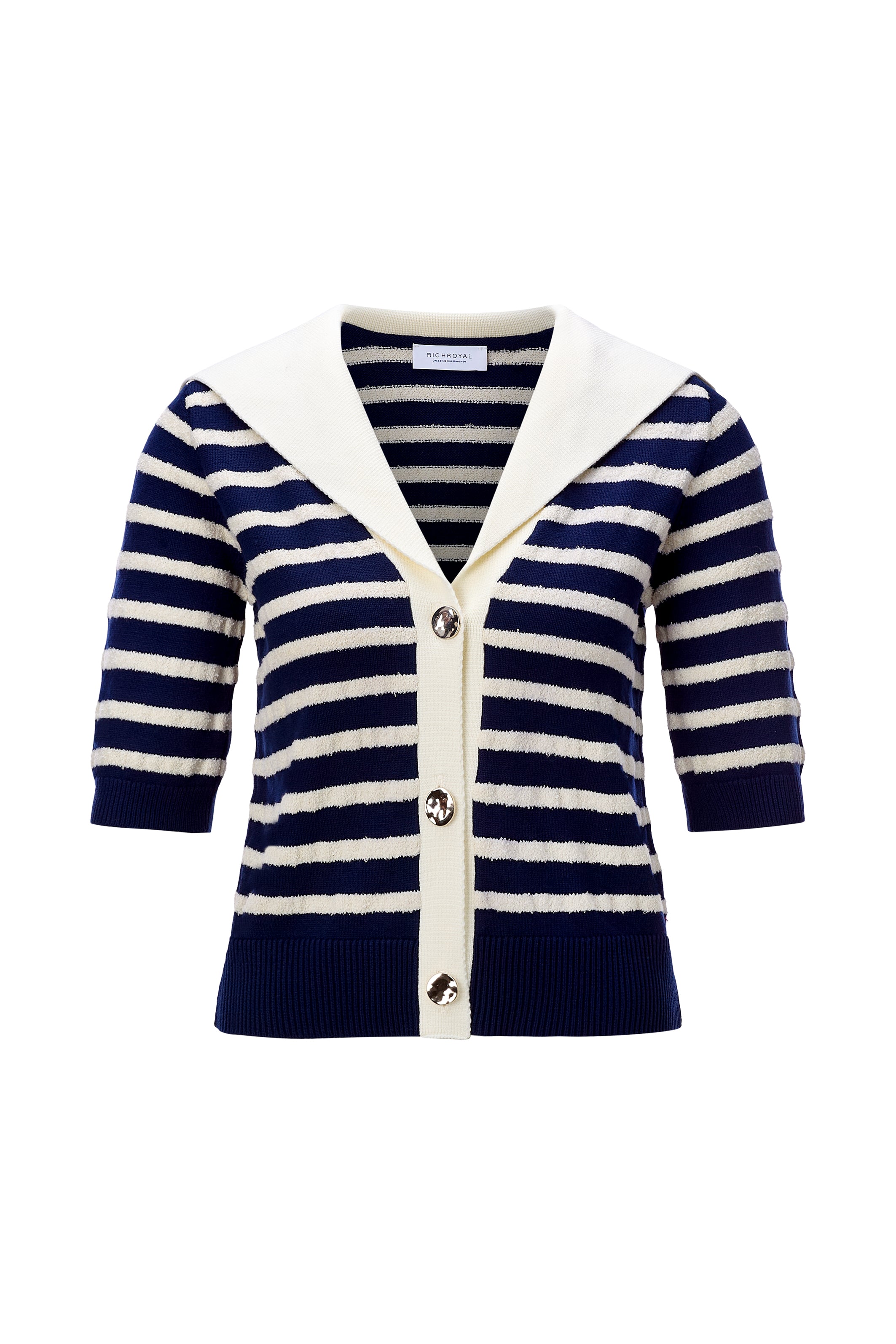 Cardigan -  Sailor Collar Cardi