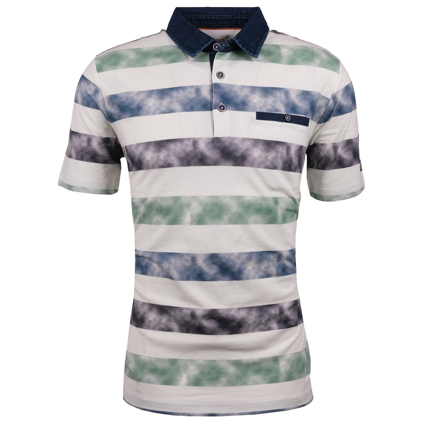 Polo-Shirt - Blockstreifen