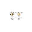 Ohrringe - NOVA  - 2-in-1 Set - versilber