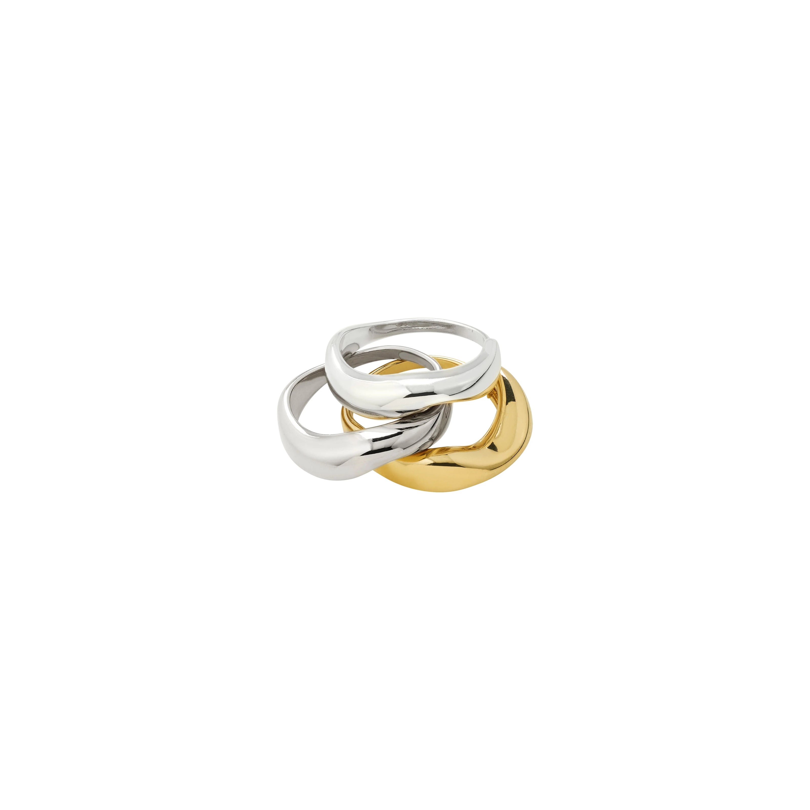 Ringe - NOVA  - 3-in-1 Set - versilbert