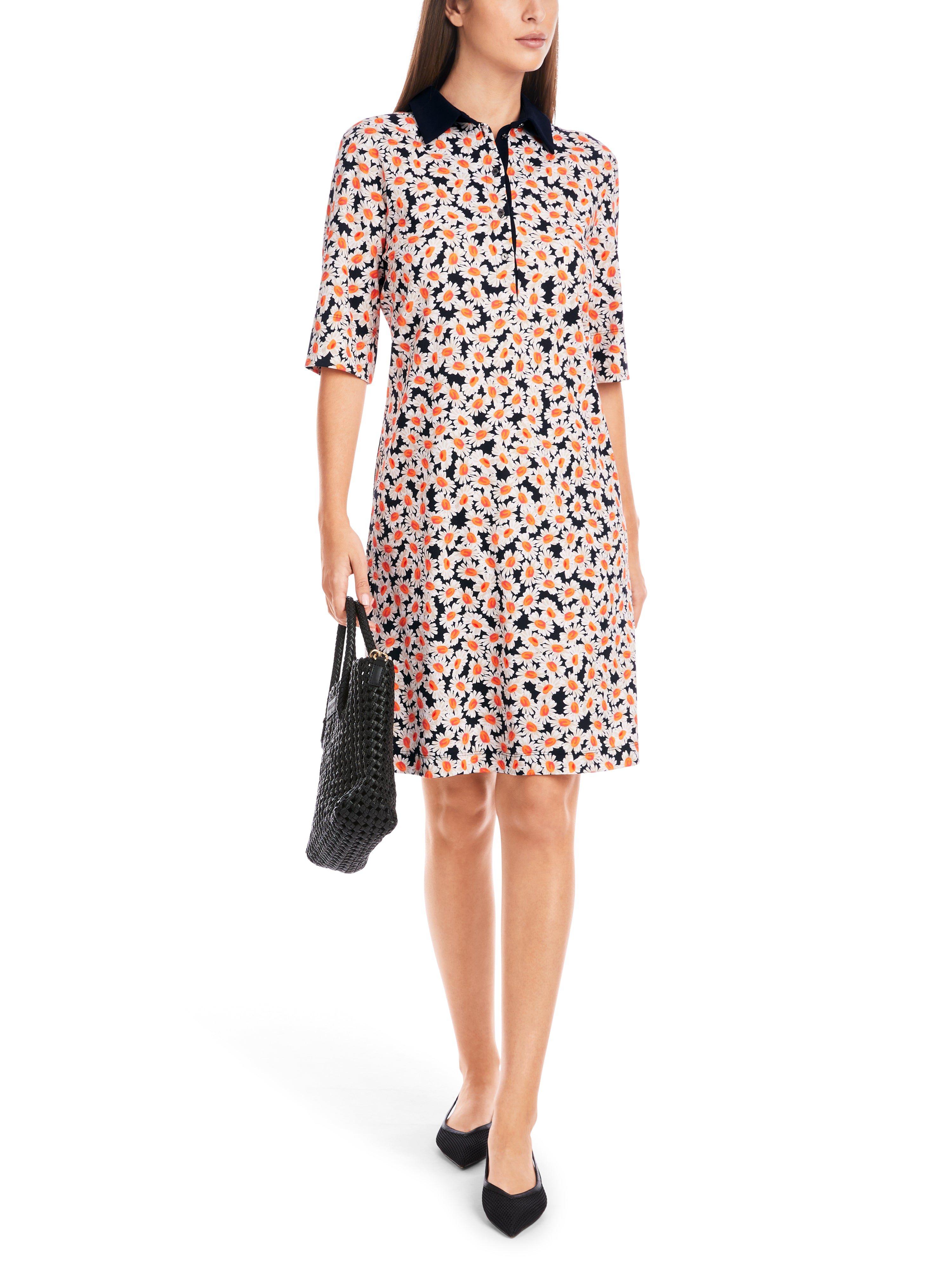 ONLINE EXKLUSIV - Polo Kleid - Margeriten-Print