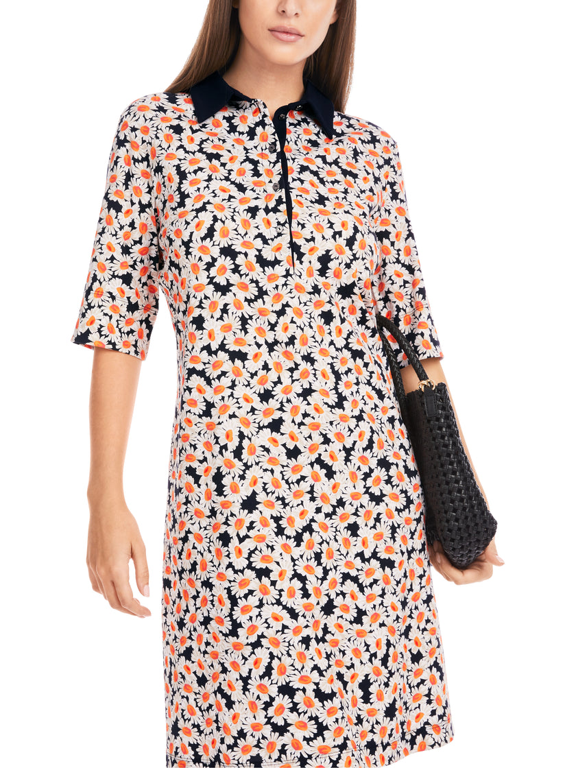 ONLINE EXKLUSIV - Polo Kleid - Margeriten-Print