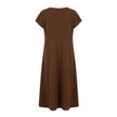 Midikleid - V-Neck